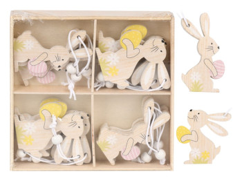 Фигурка-подвеска Пасхи "Easter Bunny" 13×13 см, 12 шт/уп, R33812, Stenson