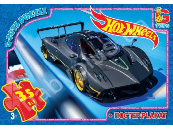Пазли картонні 35 ел, Hot Wheels, G-Toys