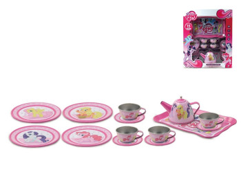 Игровой чайный сервиз My Little Pony, 15 предметов, с металлической посудой