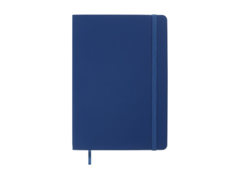 Блокнот деловой BUROMAX TOUCH ME, A5, 96 л., клетка, обложка искусственная кожа, синий
