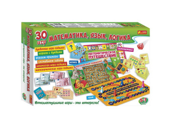 Большой набор, 30 игр, Математика, Язык, Логика, Ranok Creative