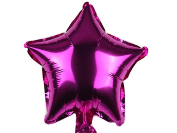 Фольгована повітряна кулька Зірка фіолетова. MegaZayka 2004