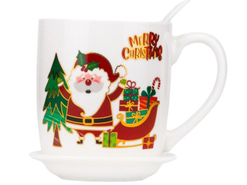 Кружка Santa Claus 350 мл. Микс дизайн. 9150-006