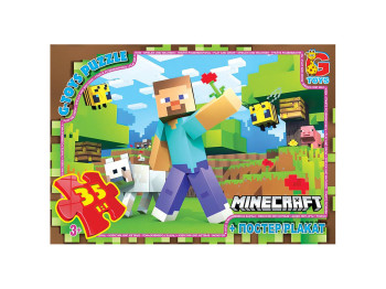 Пазли картонні Minecraft. 35 елементів. G-Toys MC794