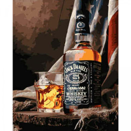 Набор для росписи по номерам Jack Daniels 40х50 см, Strateg