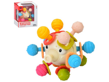Игрушка Сенсорная Рыбка, подвижные детали, прорезыватель