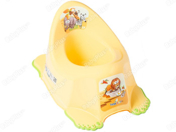 Горшок Сафари с противоскользящей резиной желтый. Tega Baby SF-011-124
