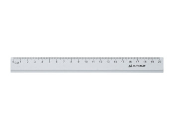 Линейка алюминиевая BUROMAX, 20 см