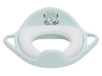 Туалетное сиденье Мягкое Plus baby Маленькая лисичка зеленая. Tega Baby PB-LIS-020-105