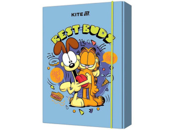 Папка для зошитів на гумці, картон, формат B5, дизайн Garfield Retro, Kite