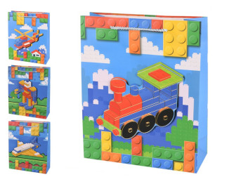 Пакет подарунковий паперовий S Constructor 3D 18х23х10см, R34548-S