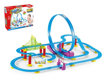 Игровой набор электропоезд с трассой Track Racer, 73 см, двигается по треку