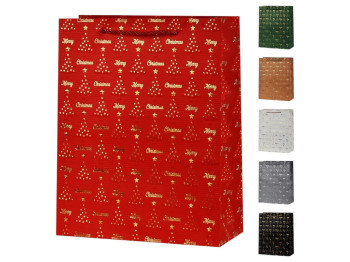 Пакет новогодний бумажный XS "Christmas tree" 15х14х7см, R32991-XS