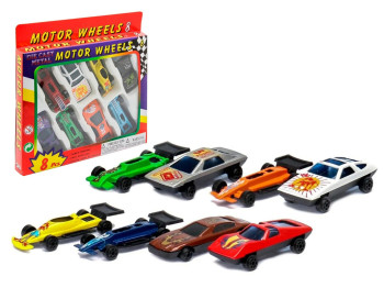 Набор игрушечных машинок Motor Wheels, 8 шт, металлические модели, BT-040-8