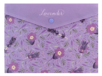 Папка на кнопке A5+ Lavender-2. Axent 1496-37-A