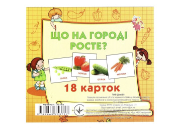 Карточки мини. 18 карточек. Что растет на огороде. Jumbi J018Y