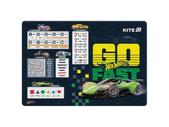 Підкладка настільна Hot Wheels 42,5x29см, Kite