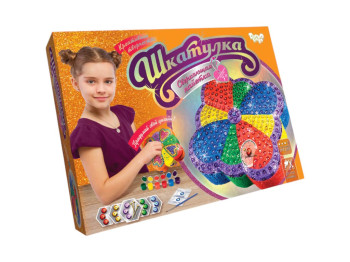 Набор для творчества Шкатулка Сверкающая пайетка, Danko Toys