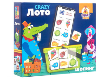 Гра настільна CRAZY Лото. Vladi Toys VT8055-03. Рос УЦІНКА