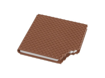 Блокнот нелинированный Waffle, 90x90 мм, 80 листов, ароматизированная Soft Touch обложка, ZiBi