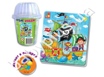 Пазли в стаканчику Пірати, Vladi Toys