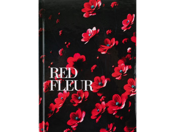 Книга записная в клетку Red fleur А5. 96 листов. Axent 8459-3-A