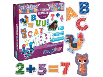 Магнитная игра Letters & Numbers. Magdum ML4031-09 EN