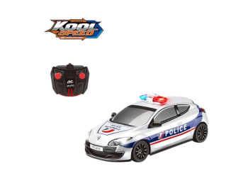Машинка радиоуправляемая Renault Megane RS Police DHTRC10463 16 см, светло, KIDZ GO!