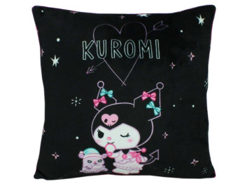 М'яка іграшка подушка з принтом №2 Kuromi 31 см, квадратна форма, Копиця
