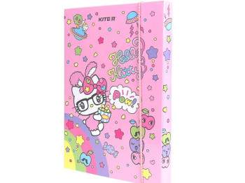 Папка для зошитів В5 на гумці Hello Kitty, Kite