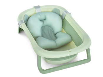 Ванночка детская с термометром силиконовая складная. EL CAMINO ME 1151 Pale Green