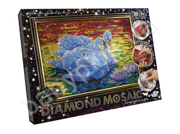 Набір для творчості DIAMOND MOSAIC Лебеді великий, Danko Toys