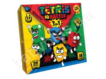 Настільна гра Tetris IQ battle 3in1. Danko toys G-TIB-02. рус (ПОШКОДЖЕНА УПАКОВКА)