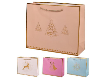 Пакет новогодний бумажный S "Christmas magic" 23х18х10см, R33724-S