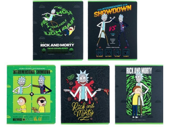 Тетрадь в линию 24 листа. Rick&Morty. Kite RM24-239