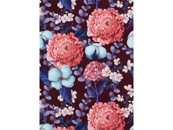 Книга записная в клетку фиолетовая Bloom А5. 96 листов. Axent 8456-3-A