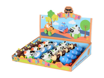 Игрушка животное на колесах, 6 видов (цена за 1шт)