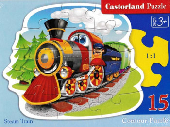 Пазли Паровоз 15 елементів, Castorland