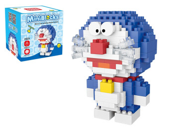 Конструктор міні фігурка Doraemon 199 деталей, 7 см, збірна модель