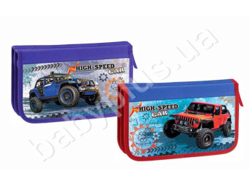 Пенал двойной картонный HIGH SPEED, KIDIS 7456