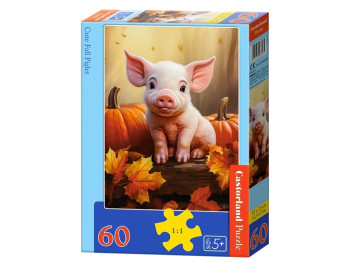 Пазли Милий осінній порося, 60 елементів, Castorland B-066285