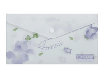 Папка-конверт на кнопке DL из матового пластика, дизайн Freesia