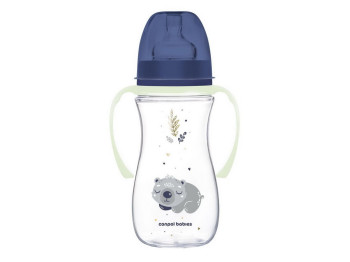 Бутылка антиколиковая с широким отверстием 300 мл Easystart Sleepy Koala – голубая. Canpol Babies 35