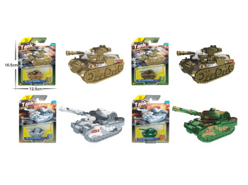 Танк инерционный металлический XG879-004B, 6 см, микс видов, XG879