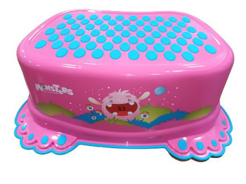 Подставка для ног Монстрики с противоскользящей резиной розовый. Tega Baby MN-006-127