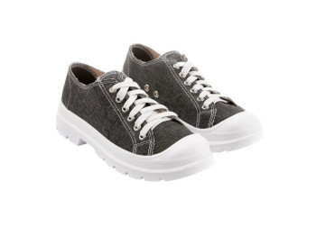 Кеды unisex текстильные OSTIN L-784Z-11-BW, 37 размер, вареные черные, Litma