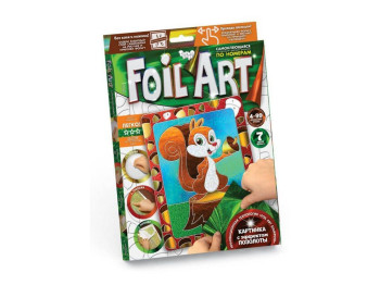 Набір для творчості Аплікація кольоровою фольгою Foil art, Danko Toys