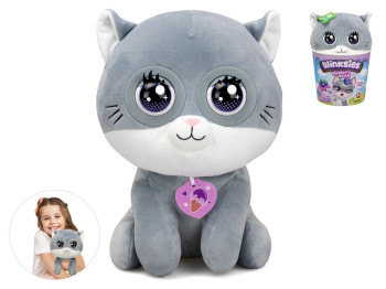 Интерактивная мягкая детская игрушка Котенок Winksies