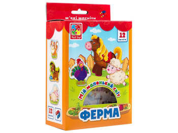 Мягкие магниты Ферма. Vladi Toys VT3106-09