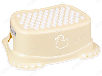 Подставка для ног Утенок с противоскользящей резиной светло-желтая. Tega Baby DK-006-132